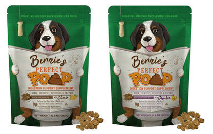 Perfect Poop Cheddar and Chicken flavor bundle, two 12.8 oz bags