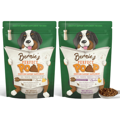 Perfect Poop Cheddar and Chicken flavor bundle, two 4.2 oz bags