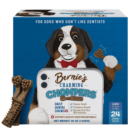 Front of Charming Chompers for large dogs 36 oz package.