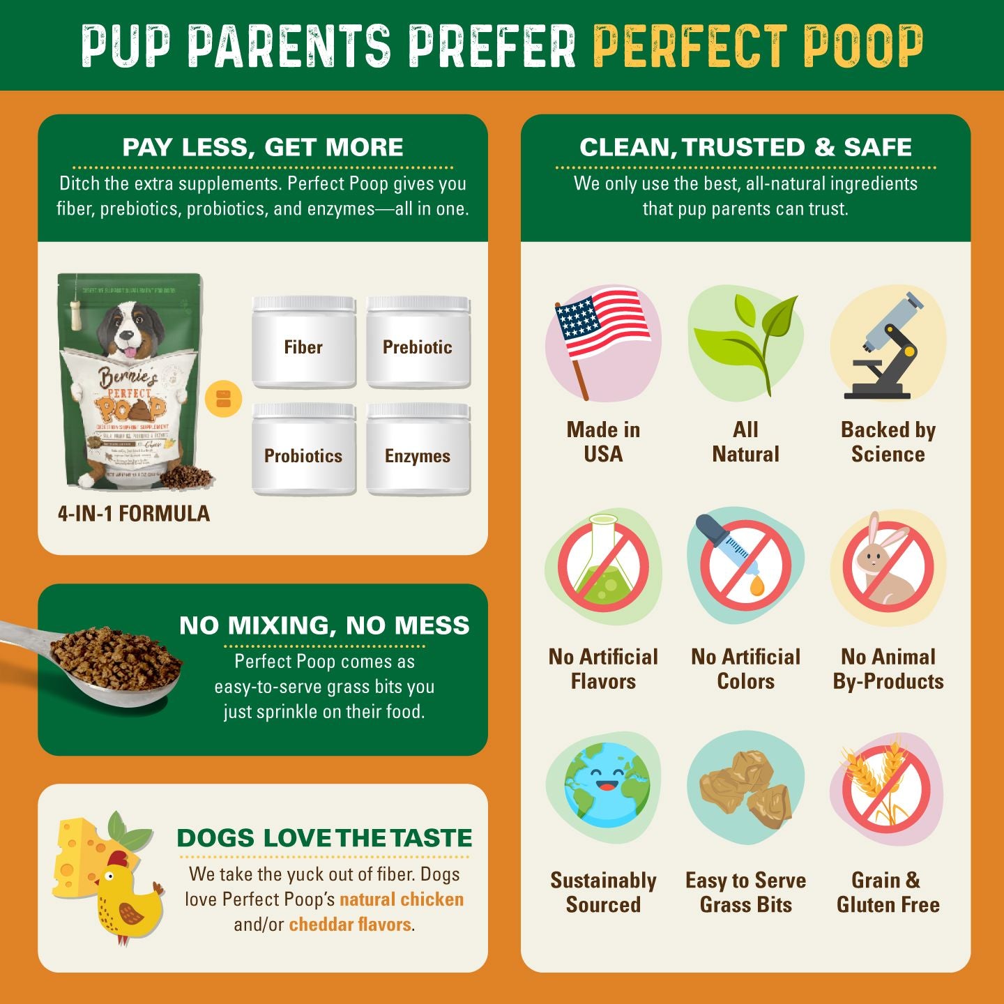 Bernie's Perfect Poop Digestive Supplement Bernie's Best 