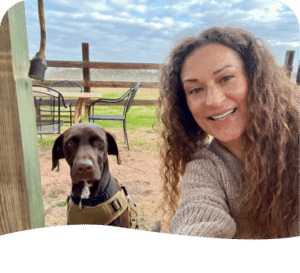 Necia with Koda Bo